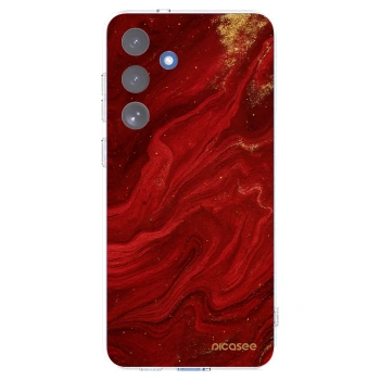 Picasee silikonski prozorni ovitek za Samsung Galaxy S25 FE 5G - Red