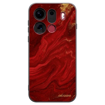 Picasee silikonski črni ovitek za OPPO Find X9 Pro - Red
