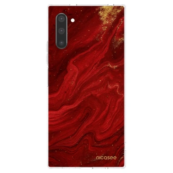Picasee silikonski prozorni ovitek za Samsung Galaxy Note 10 N970F - Red