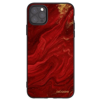 Picasee silikonski črni ovitek za Apple iPhone 11 Pro Max - Red