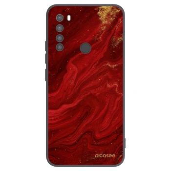 Picasee silikonski črni ovitek za Xiaomi Redmi Note 8 - Red