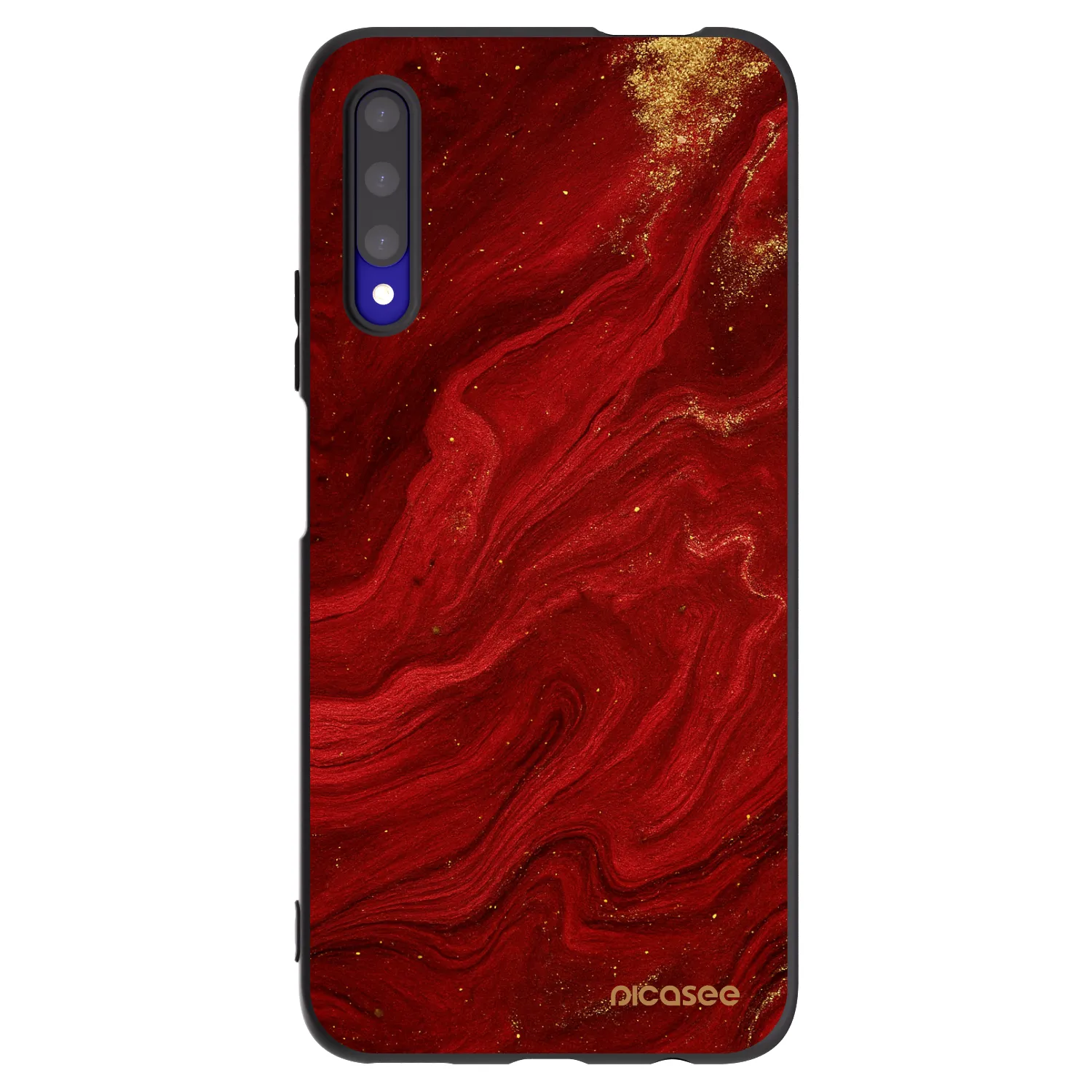Picasee silikonski črni ovitek za Honor 9X Pro - Red