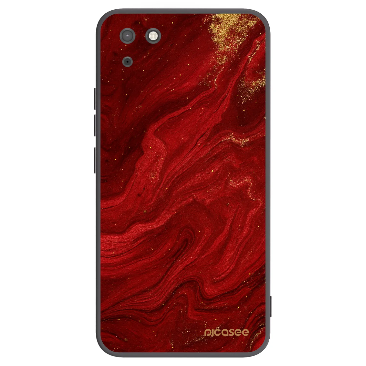 Picasee silikonski črni ovitek za Huawei Y5P - Red