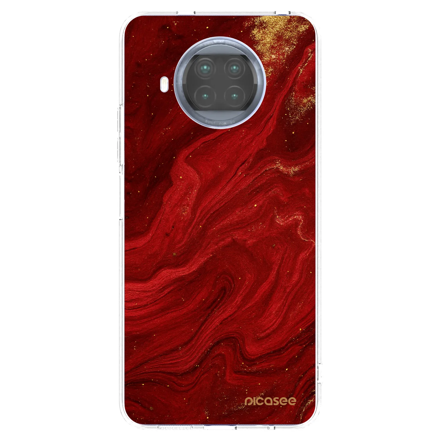 Picasee silikonski prozorni ovitek za Xiaomi Mi 10T Lite - Red