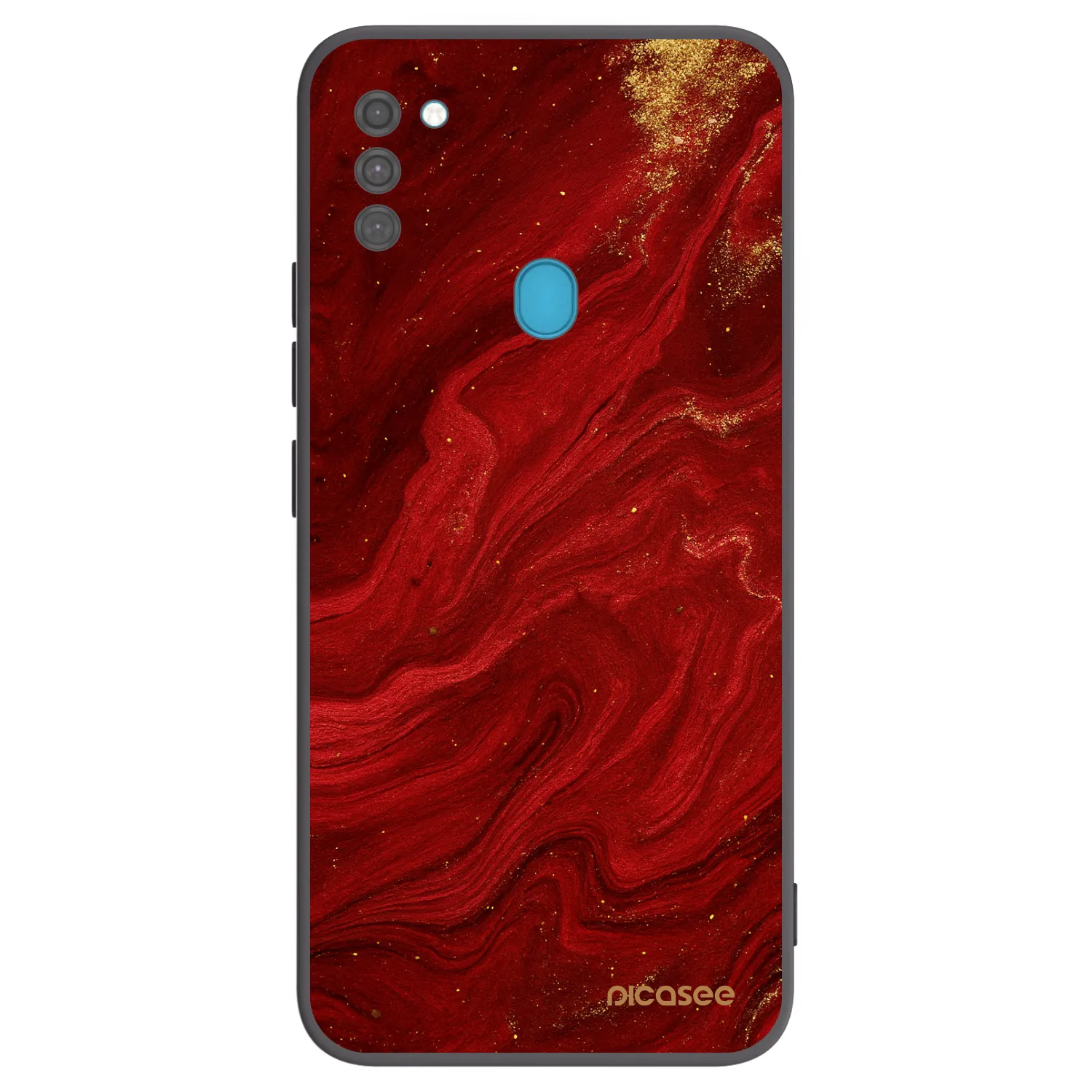 Picasee silikonski črni ovitek za Samsung Galaxy M11 - Red