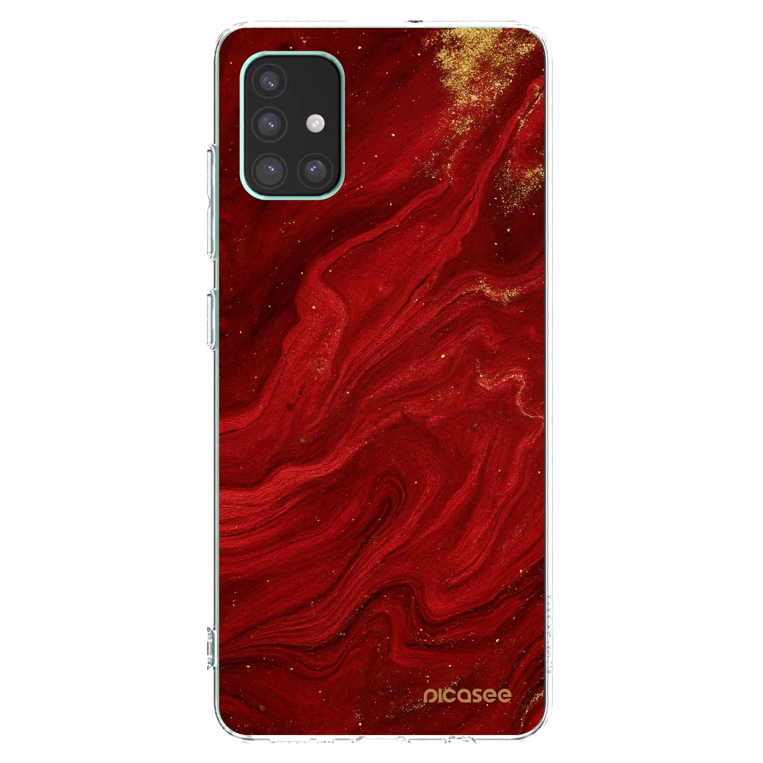 Picasee silikonski prozorni ovitek za Samsung Galaxy M51 M515F - Red