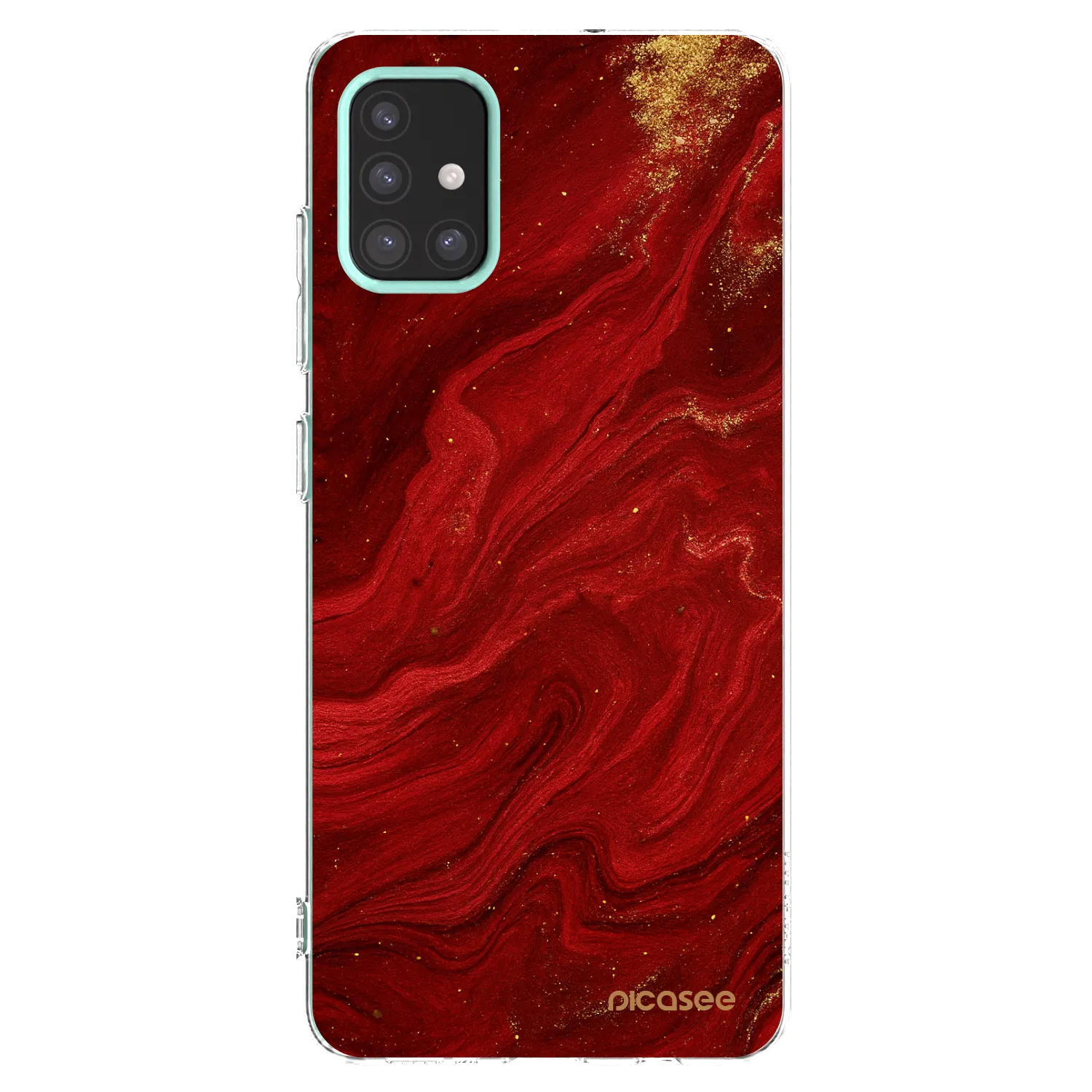 Picasee silikonski prozorni ovitek za Samsung Galaxy M31s - Red