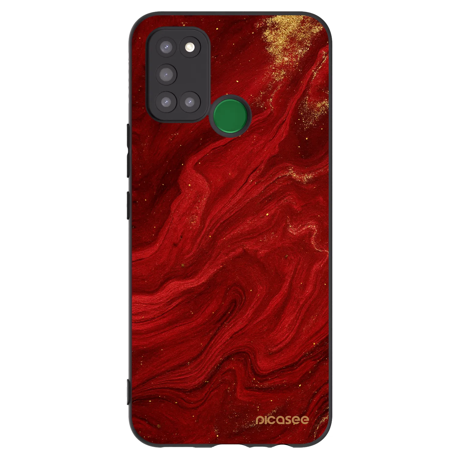 Picasee silikonski črni ovitek za Realme 7i - Red