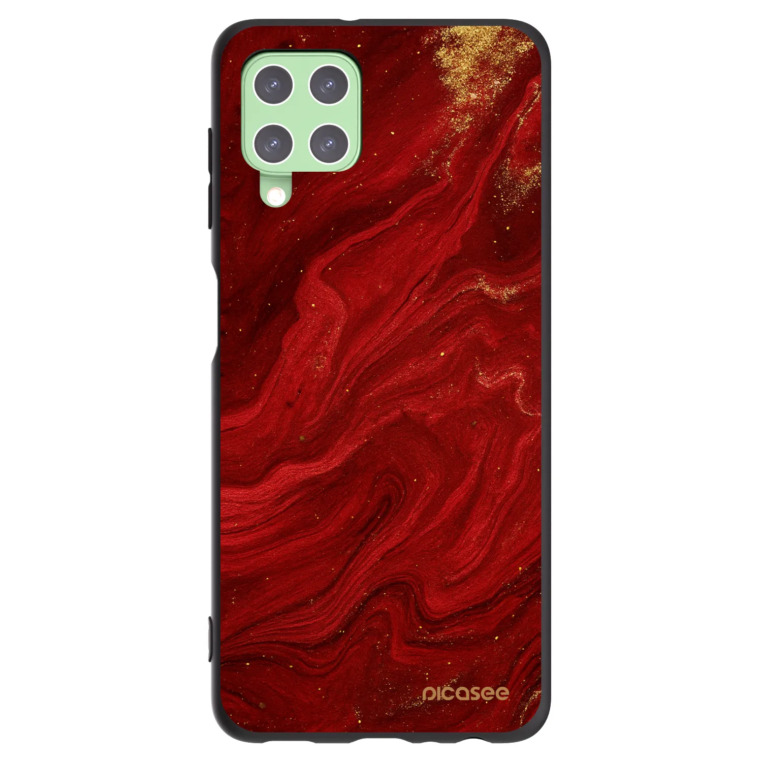 Picasee silikonski črni ovitek za Samsung Galaxy A22 A225F 4G - Red