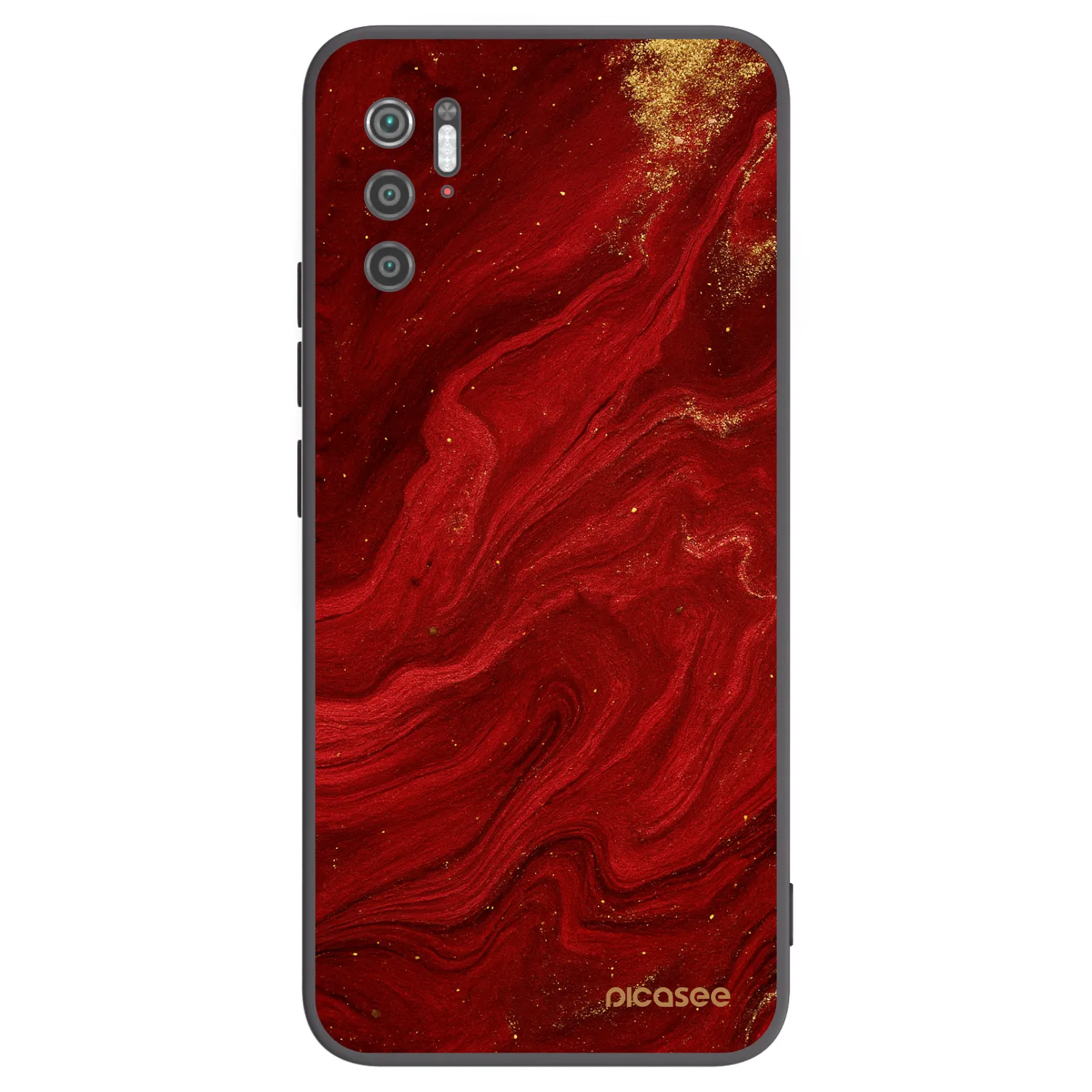 Picasee silikonski črni ovitek za Xiaomi Poco M3 Pro 5G - Red