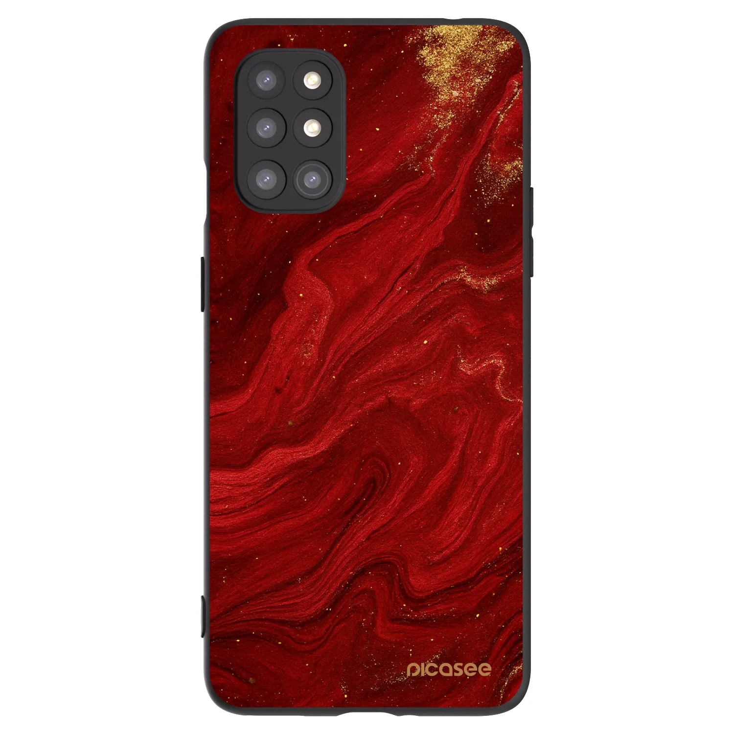 Picasee silikonski črni ovitek za OnePlus 8T - Red