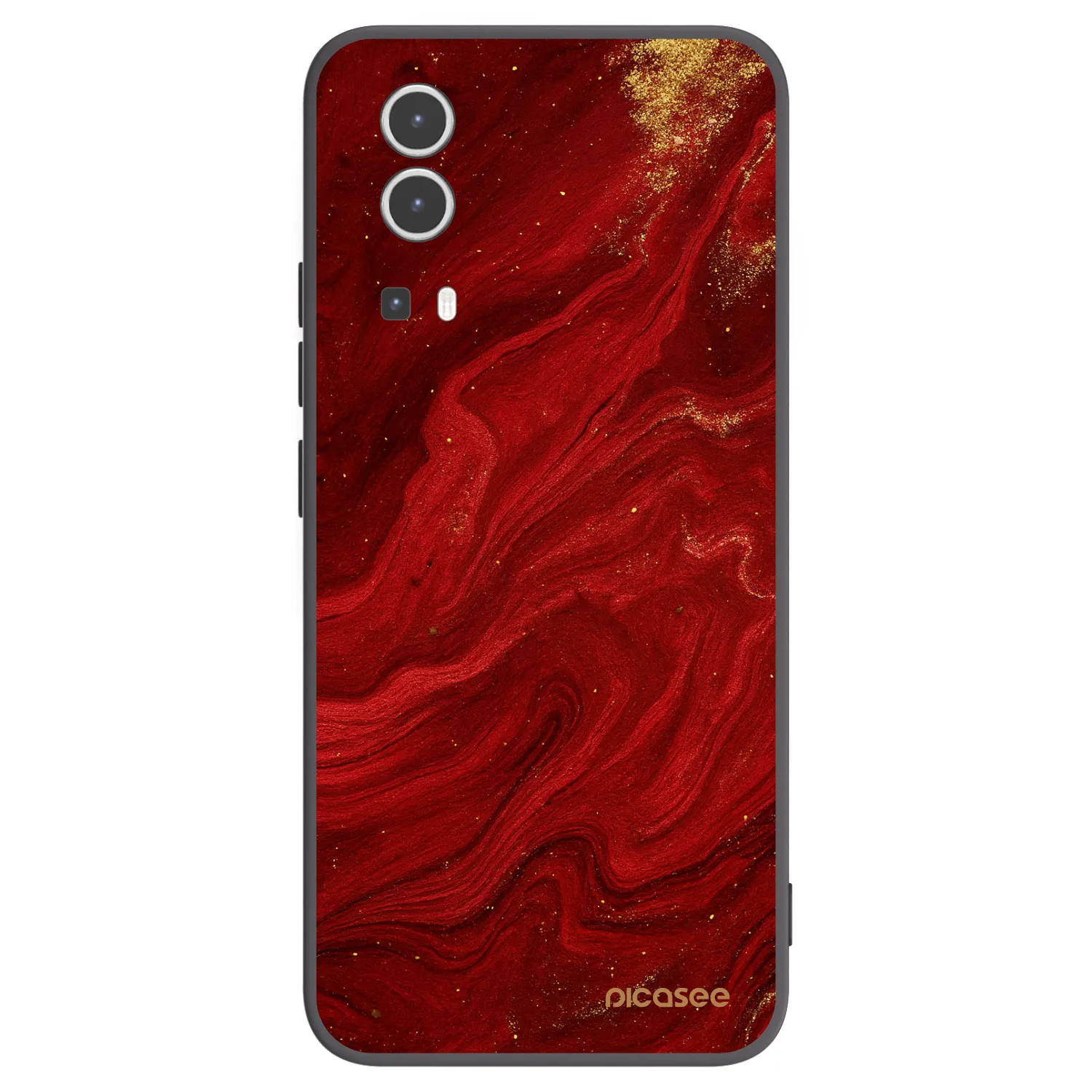 Picasee silikonski črni ovitek za Vivo Y72 5G - Red