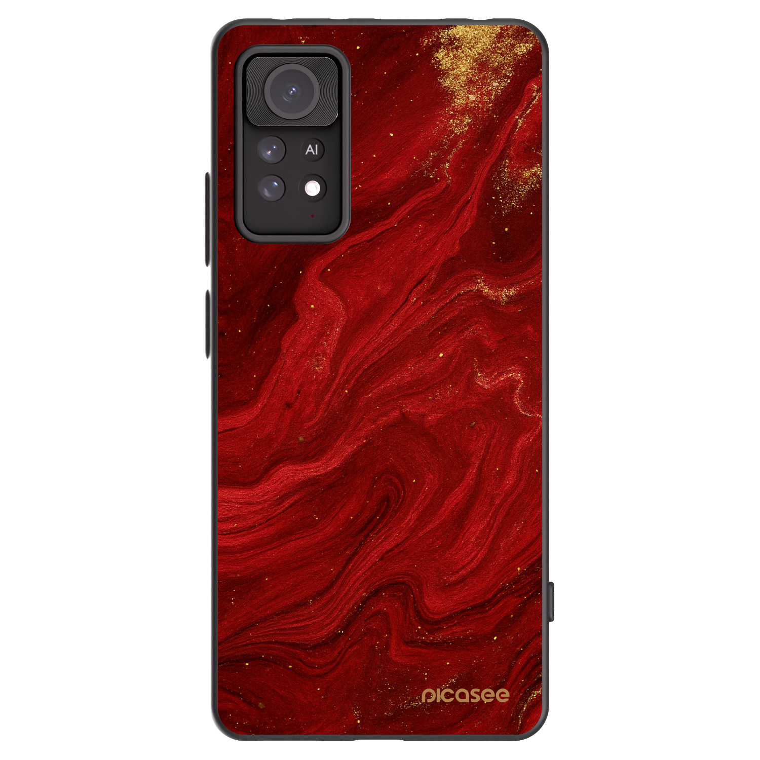 Picasee silikonski črni ovitek za Xiaomi Redmi Note 11 Pro - Red