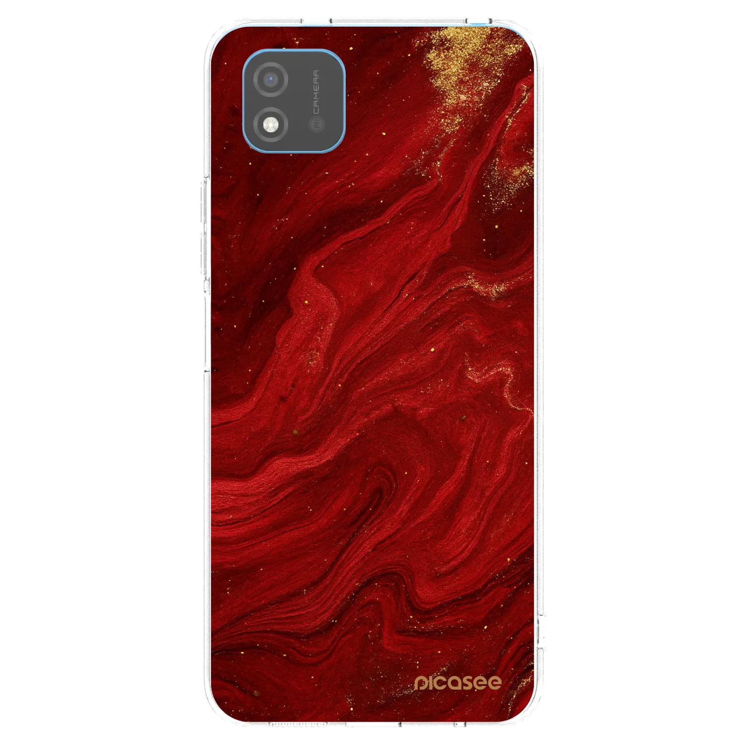 Picasee silikonski prozorni ovitek za Realme C11 (2021) - Red