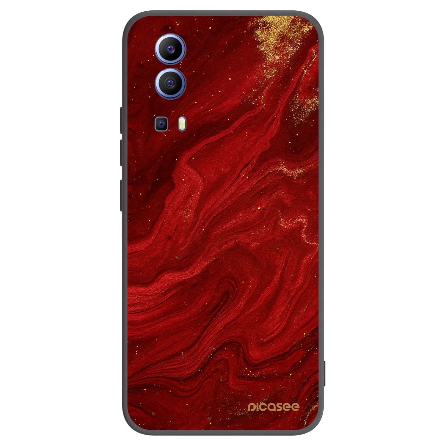 Picasee silikonski črni ovitek za Vivo Y52 5G - Red