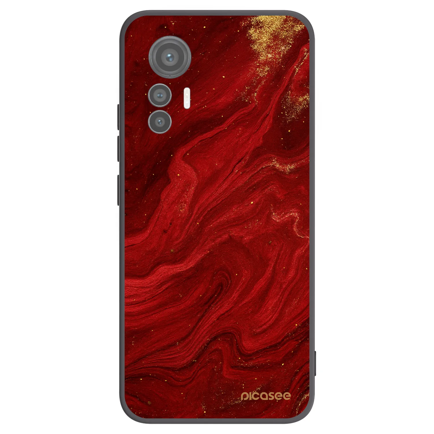 Picasee silikonski črni ovitek za Xiaomi 12 Lite - Red