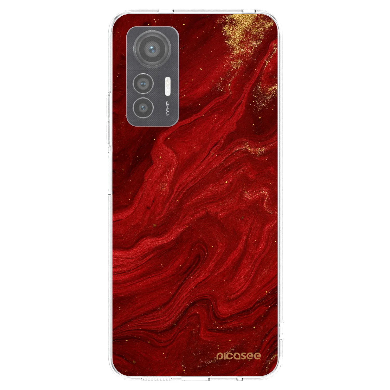 Picasee silikonski prozorni ovitek za Xiaomi 12 Lite - Red