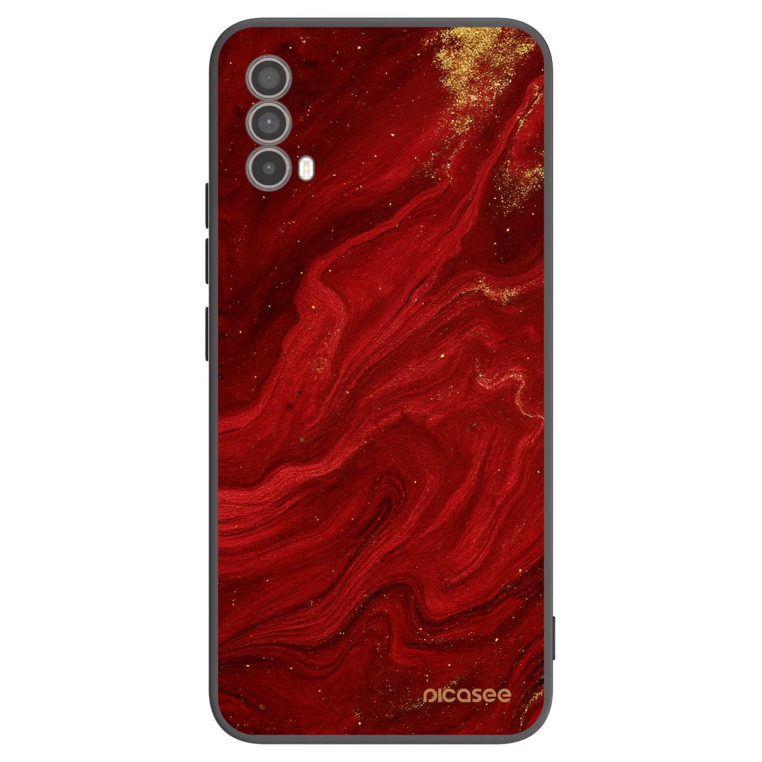 Picasee silikonski črni ovitek za Motorola Moto E40 - Red
