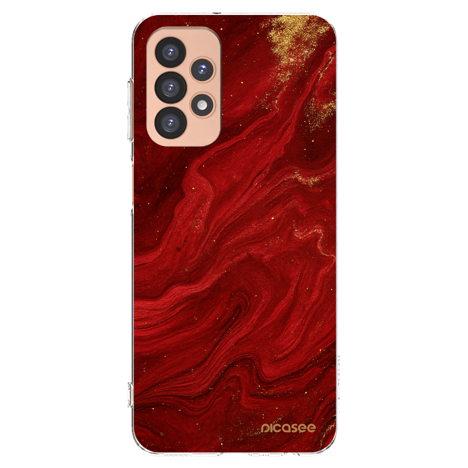 Picasee silikonski prozorni ovitek za Samsung Galaxy A23 A236B 5G - Red
