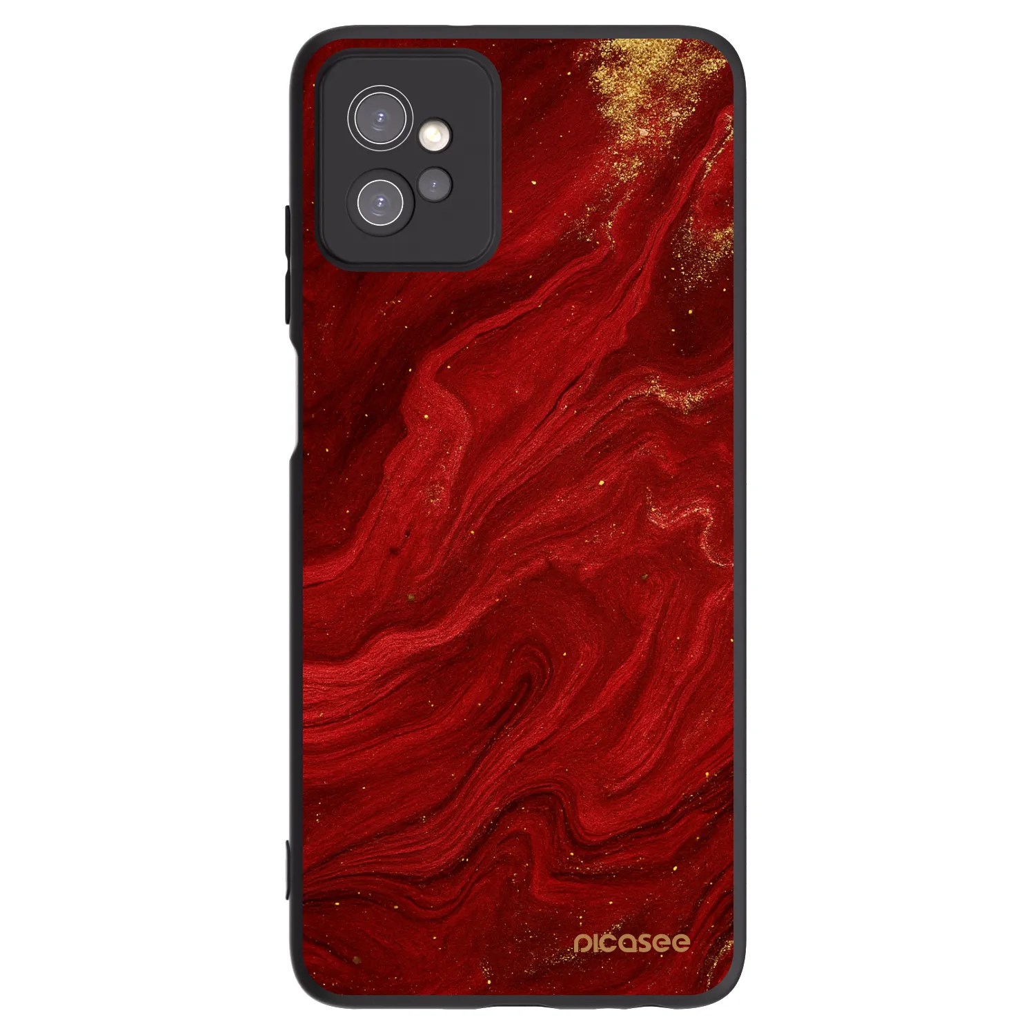 Picasee silikonski črni ovitek za Motorola Moto G32 - Red