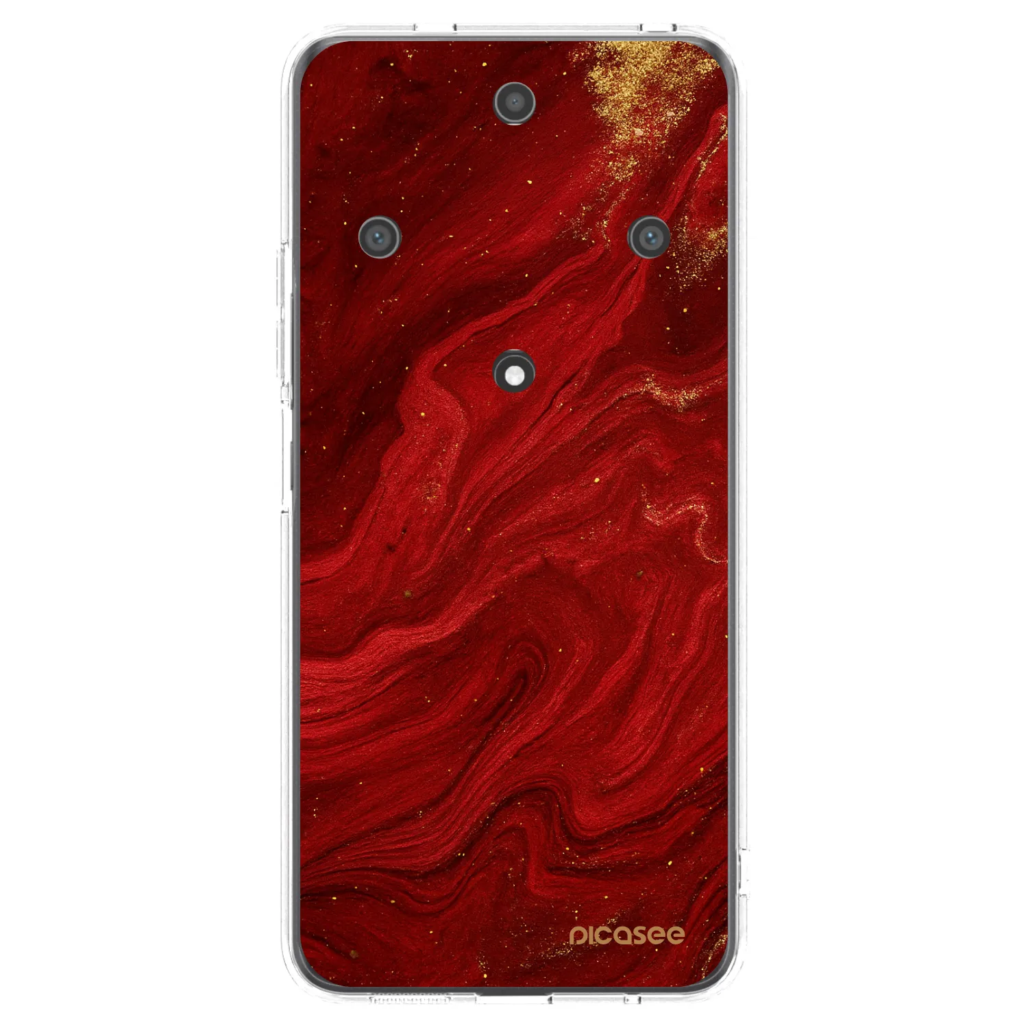 Picasee silikonski prozorni ovitek za Honor Magic5 Lite 5G - Red