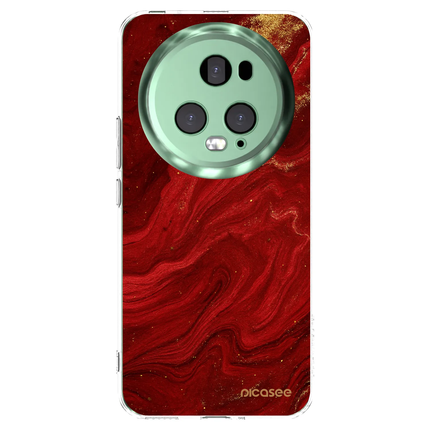 Picasee silikonski prozorni ovitek za Honor Magic5 Pro - Red