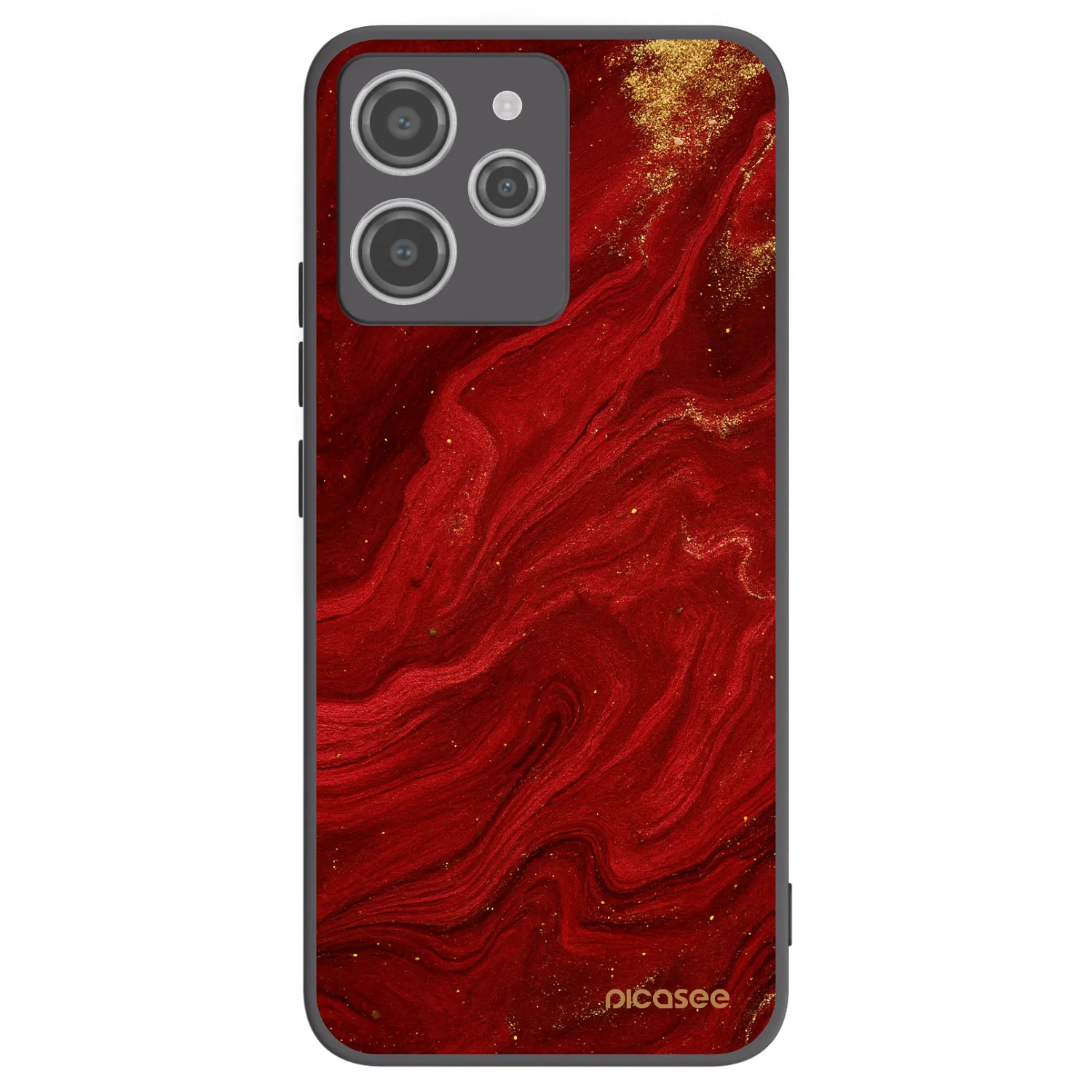 Picasee silikonski črni ovitek za Xiaomi Redmi 12 4G - Red