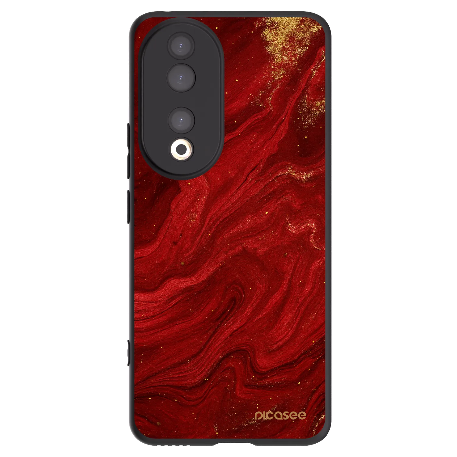 Picasee silikonski črni ovitek za Honor 90 5G - Red