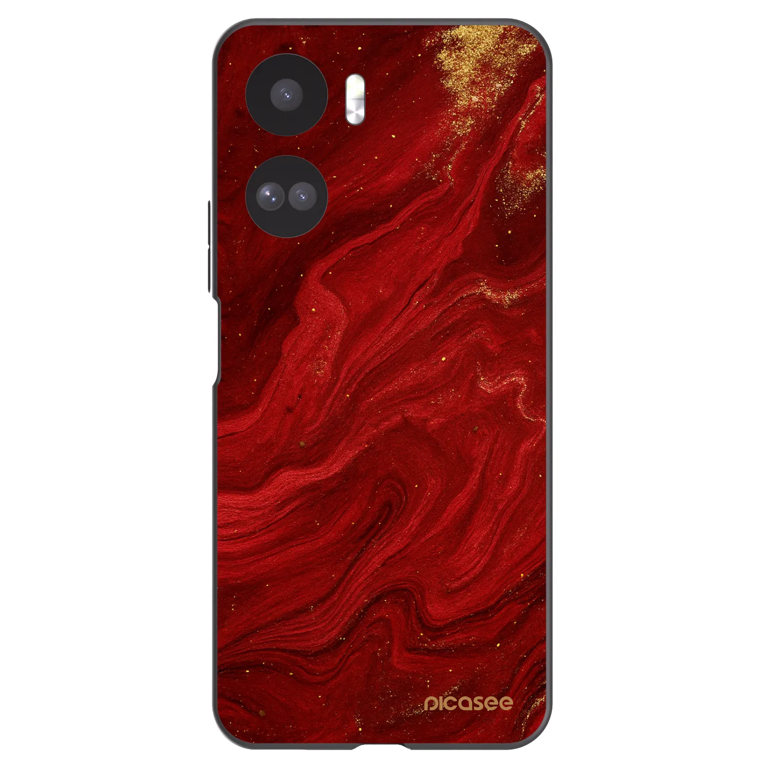 Picasee silikonski črni ovitek za Honor 90 Lite 5G - Red