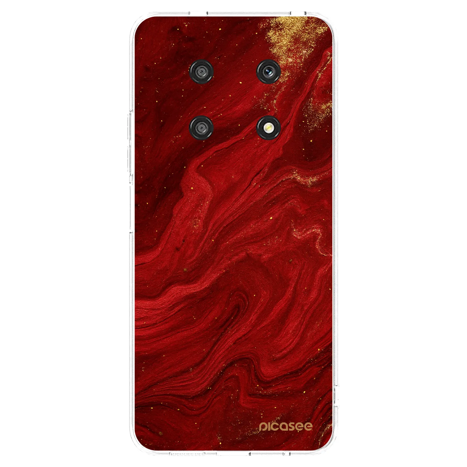 Picasee silikonski prozorni ovitek za Honor Magic4 Lite 5G - Red