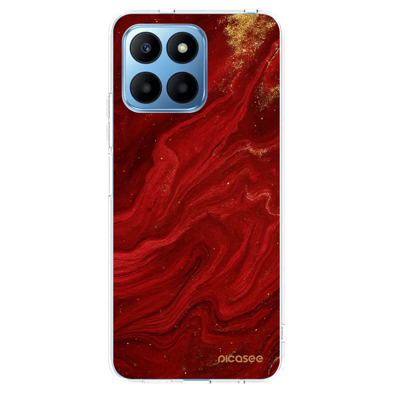 Picasee silikonski prozorni ovitek za Honor 70 Lite - Red