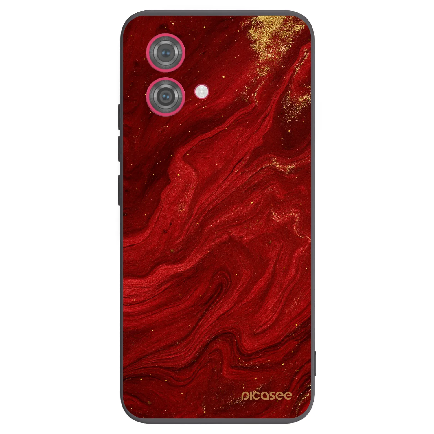 Picasee silikonski črni ovitek za Motorola Moto G84 5G - Red