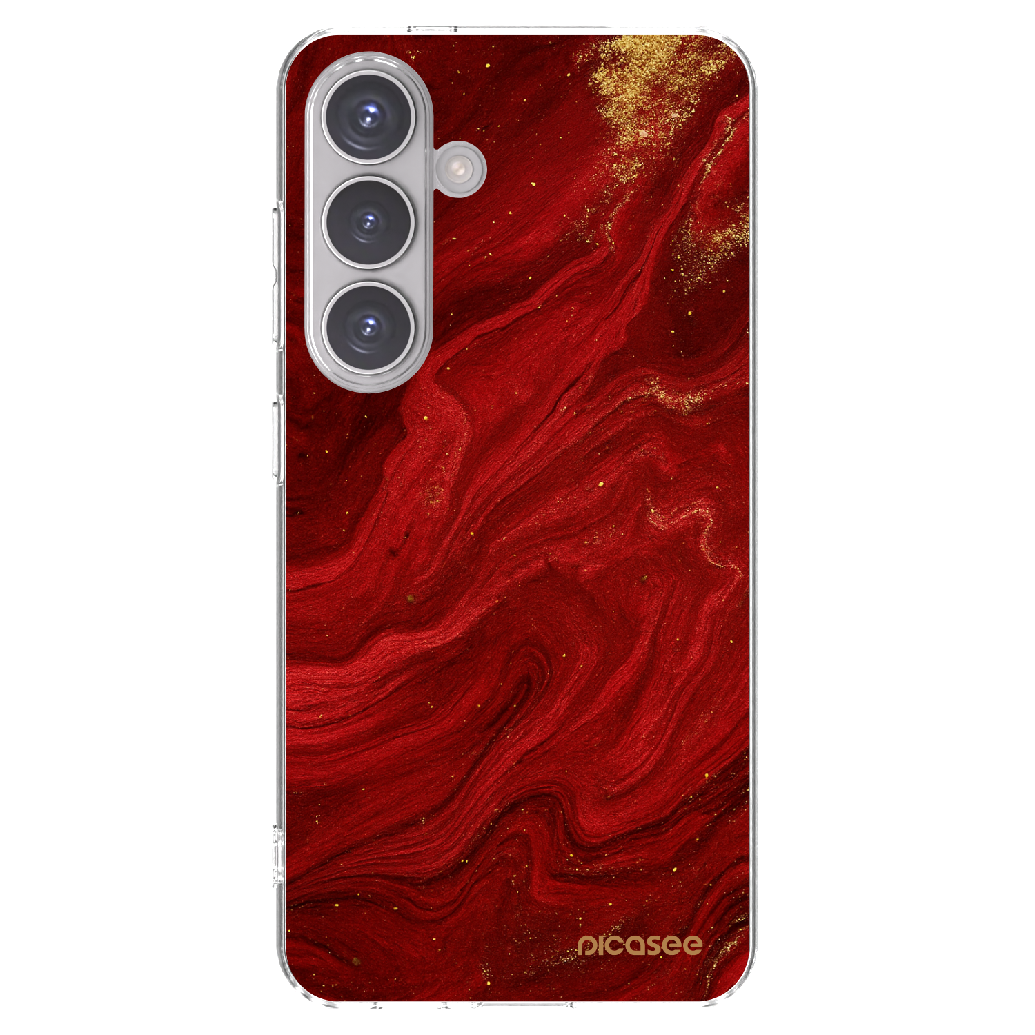 Picasee silikonski prozorni ovitek za Samsung Galaxy S24 S921B 5G - Red