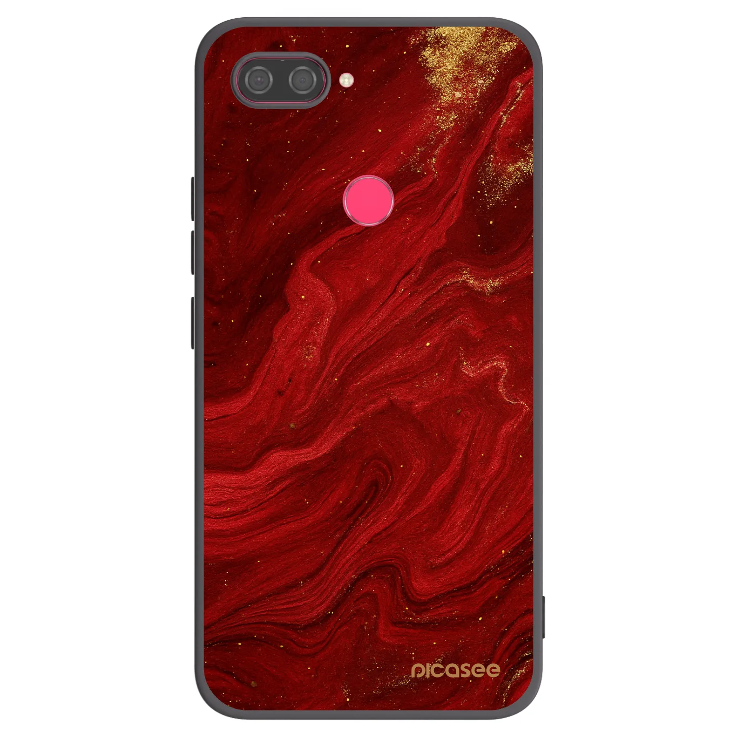 Picasee silikonski črni ovitek za Xiaomi Mi 8 Lite - Red