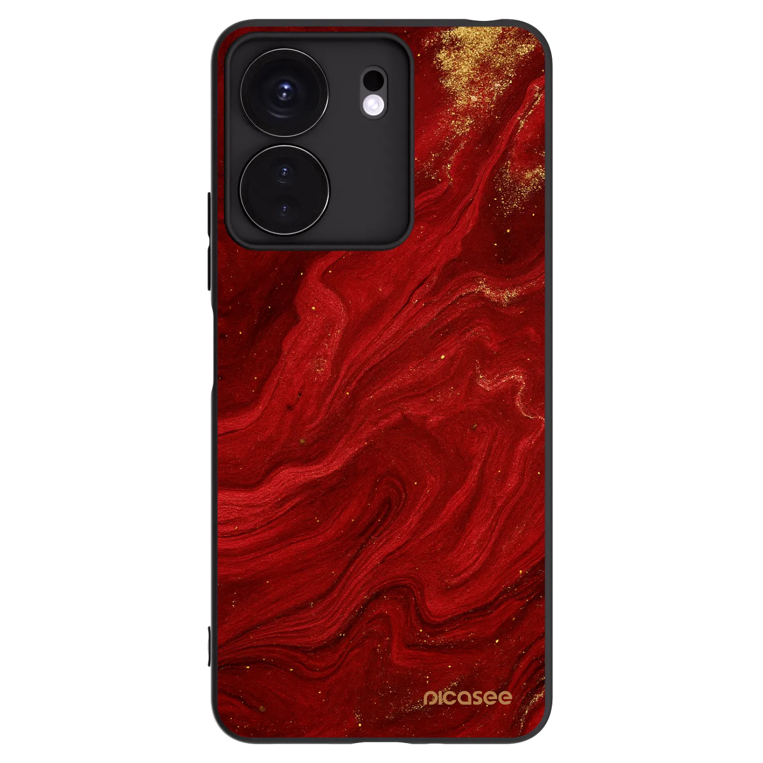Picasee silikonski črni ovitek za Xiaomi Redmi 13C 4G - Red
