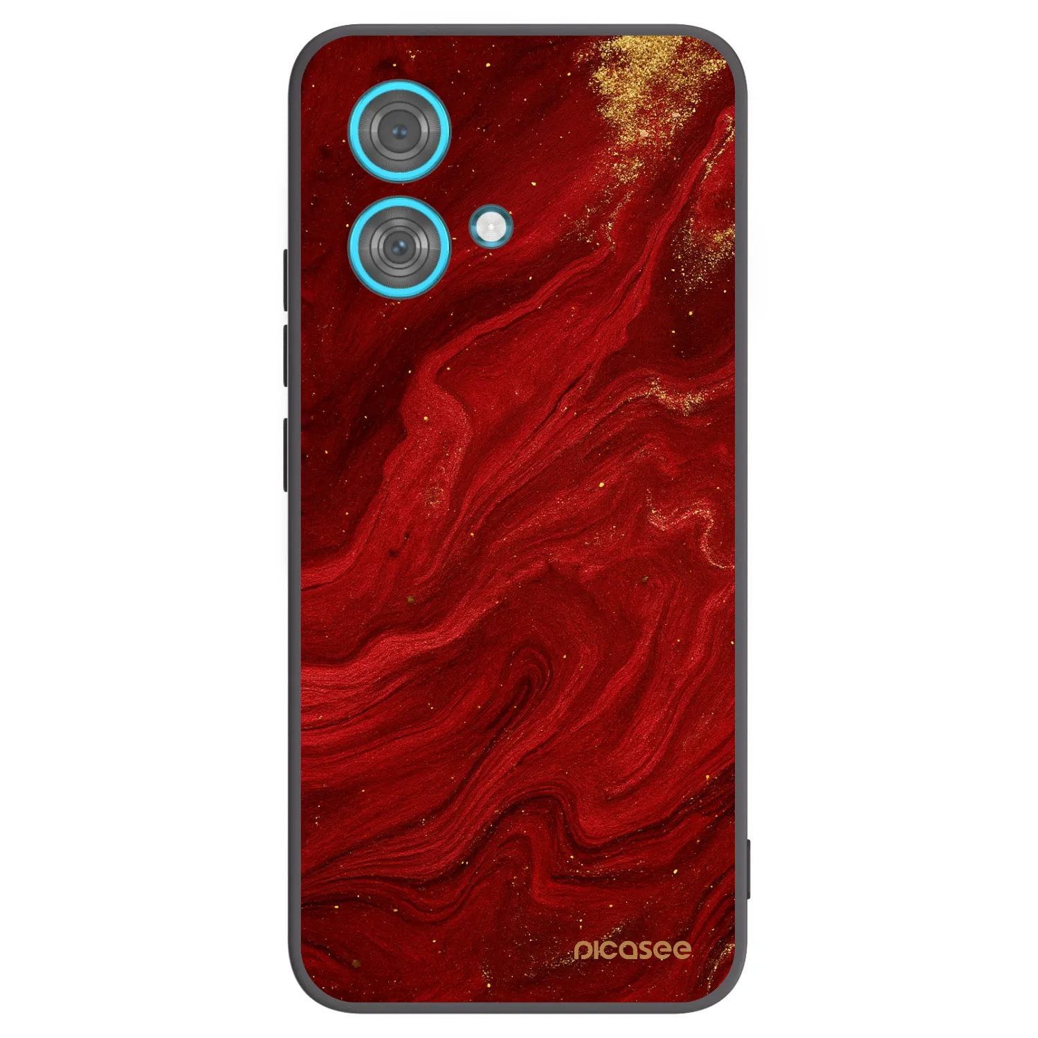 Picasee silikonski črni ovitek za Motorola Edge 40 Neo - Red
