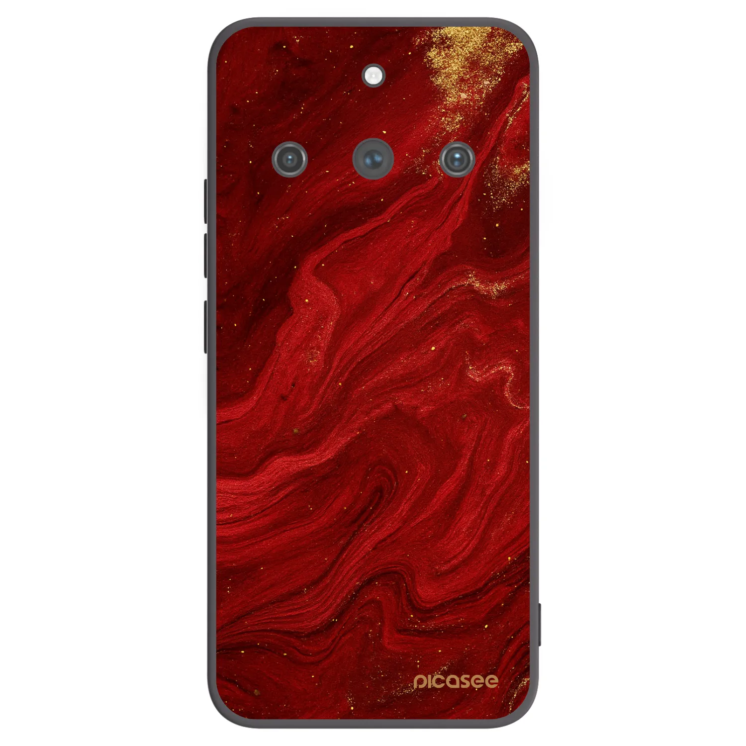 Picasee silikonski črni ovitek za Realme 11 Pro+ - Red