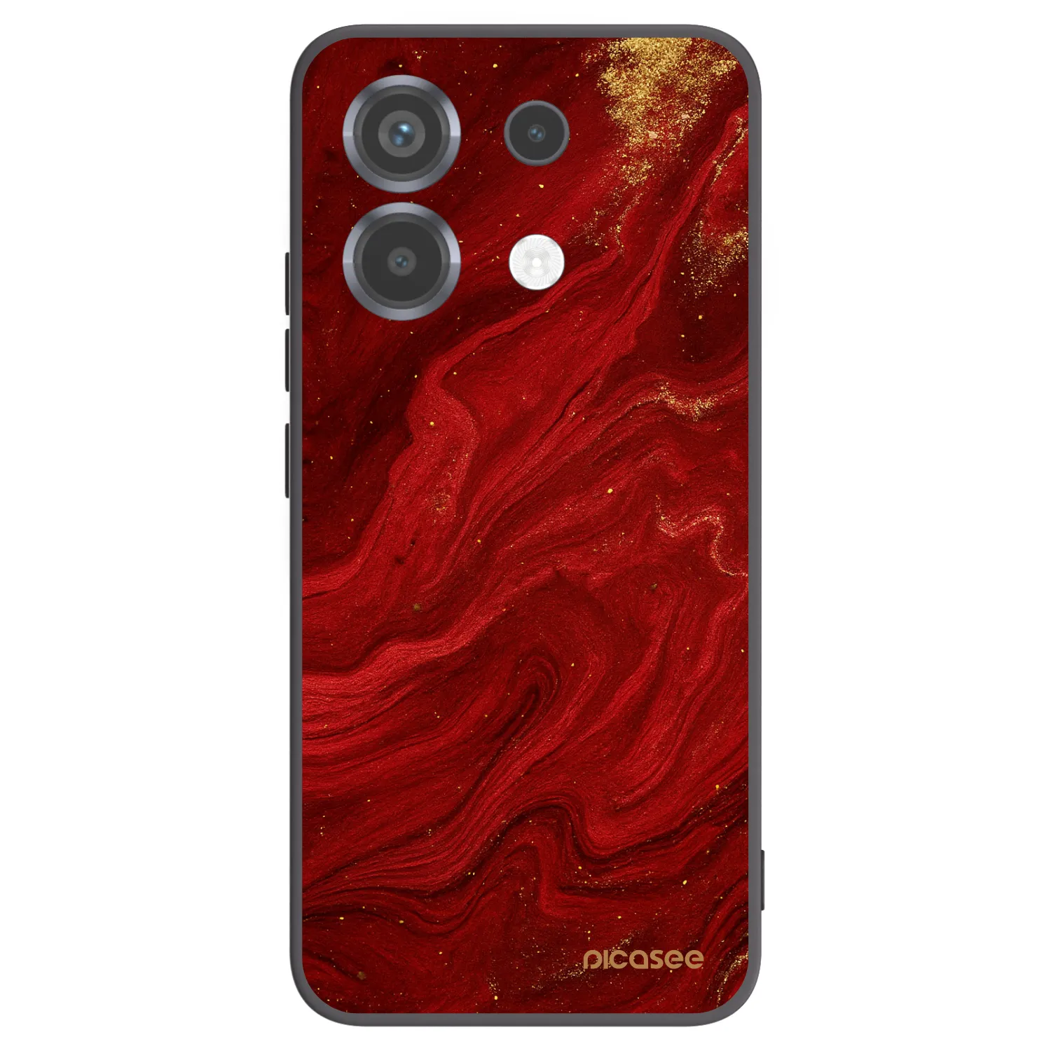 Picasee silikonski črni ovitek za Xiaomi Poco X6 - Red