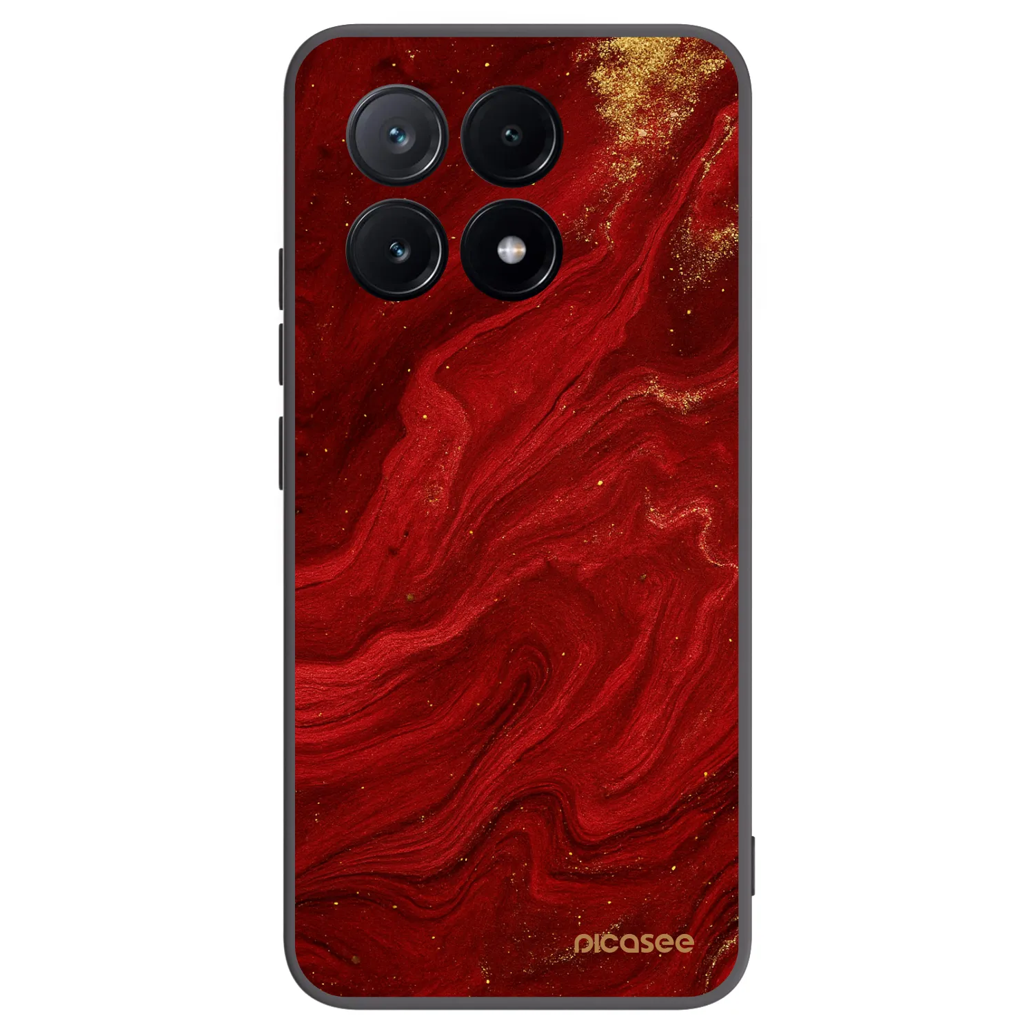 Picasee silikonski črni ovitek za Xiaomi Poco X6 Pro - Red