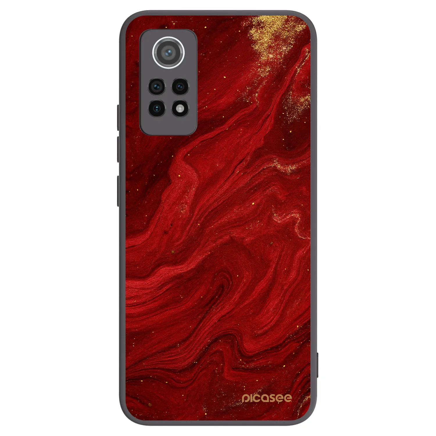 Picasee silikonski črni ovitek za Xiaomi Redmi Note 12 Pro 4G - Red