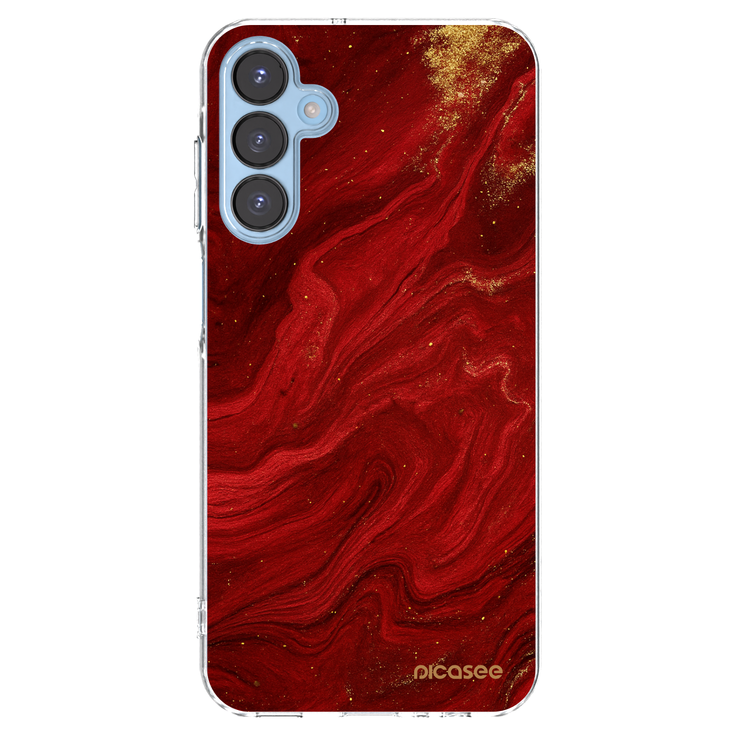 Picasee silikonski prozorni ovitek za Samsung Galaxy A15 A156B 5G - Red