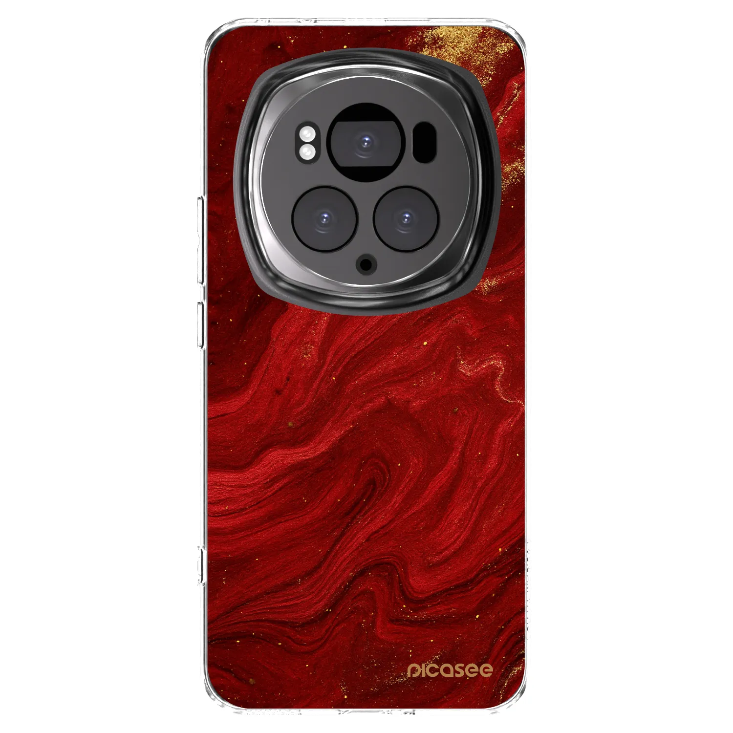 Picasee silikonski prozorni ovitek za Honor Magic6 Pro - Red