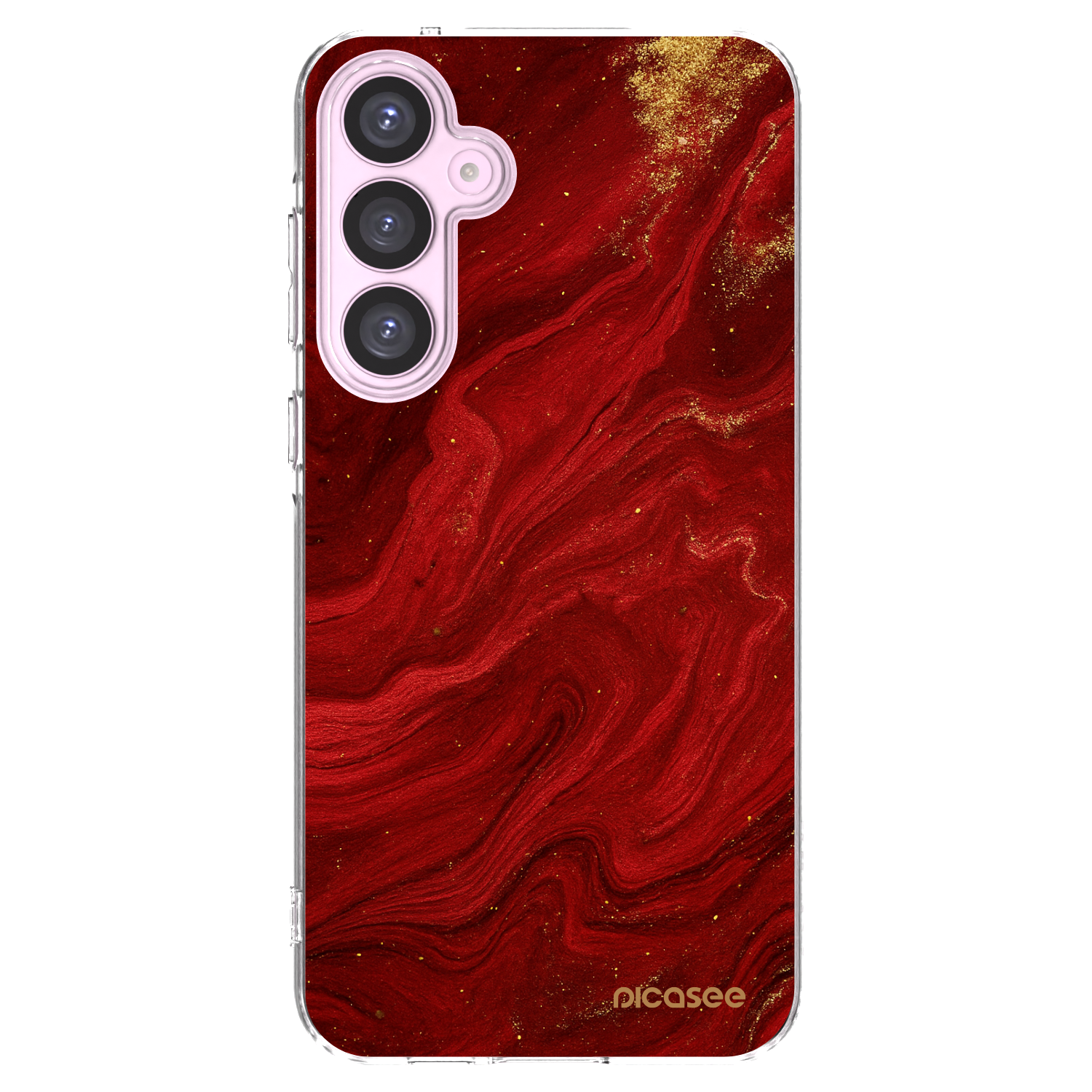 Picasee silikonski prozorni ovitek za Samsung Galaxy A55 5G A556B - Red