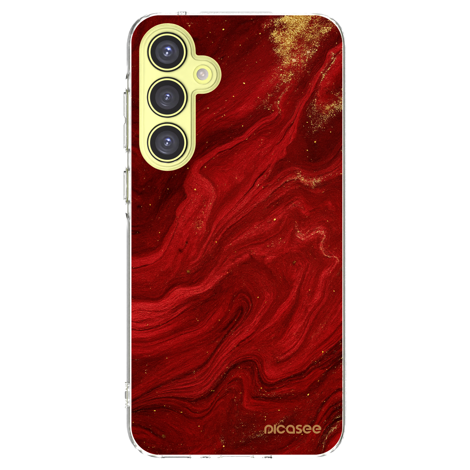 Picasee silikonski prozorni ovitek za Samsung Galaxy A35 5G A356B - Red