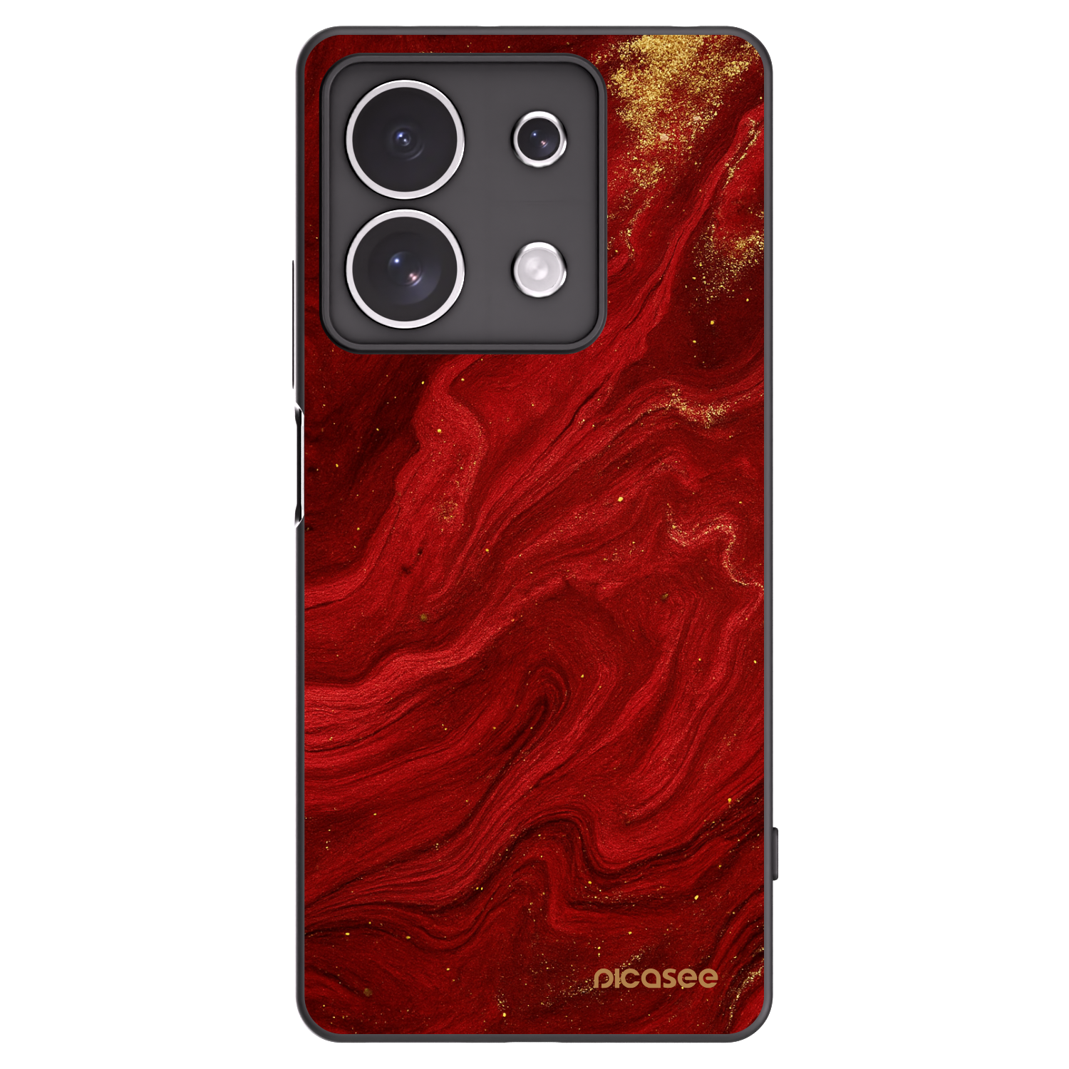 Picasee silikonski črni ovitek za Xiaomi Redmi Note 13 4G - Red