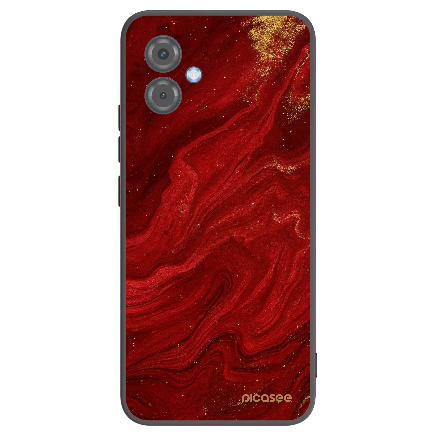 Picasee silikonski črni ovitek za Motorola Moto G14 - Red
