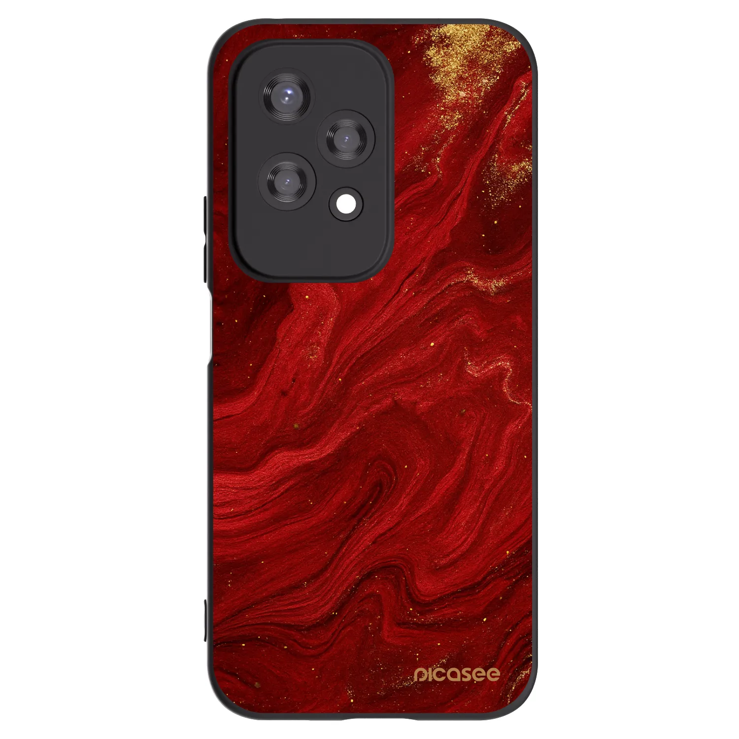Picasee silikonski črni ovitek za Honor 200 Lite - Red