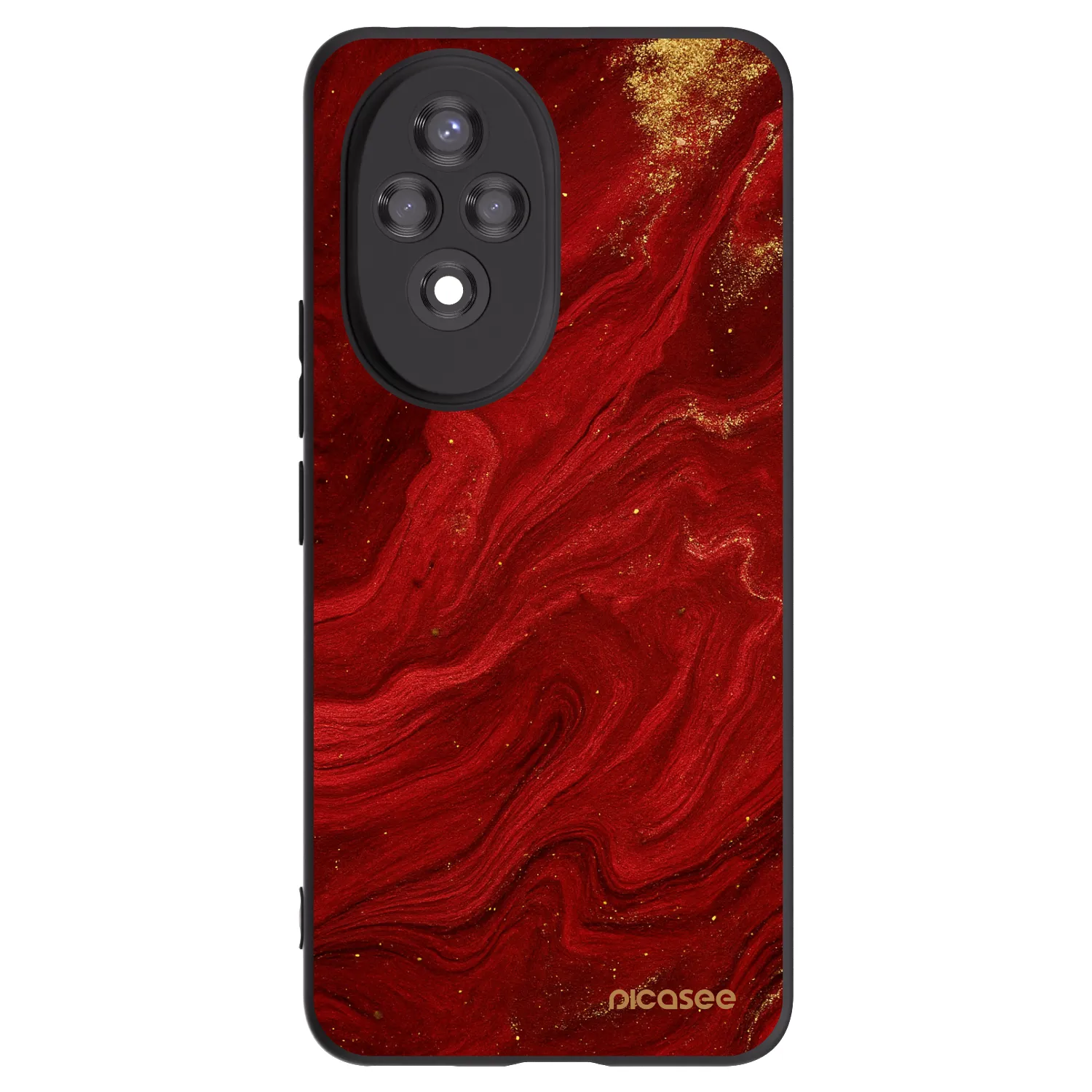 Picasee silikonski črni ovitek za Honor 200 5G - Red