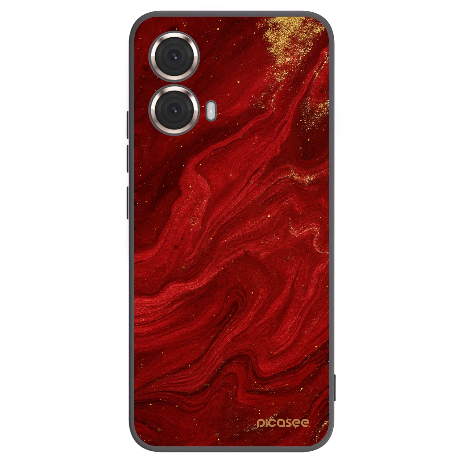 Picasee silikonski črni ovitek za Motorola Moto G85 - Red