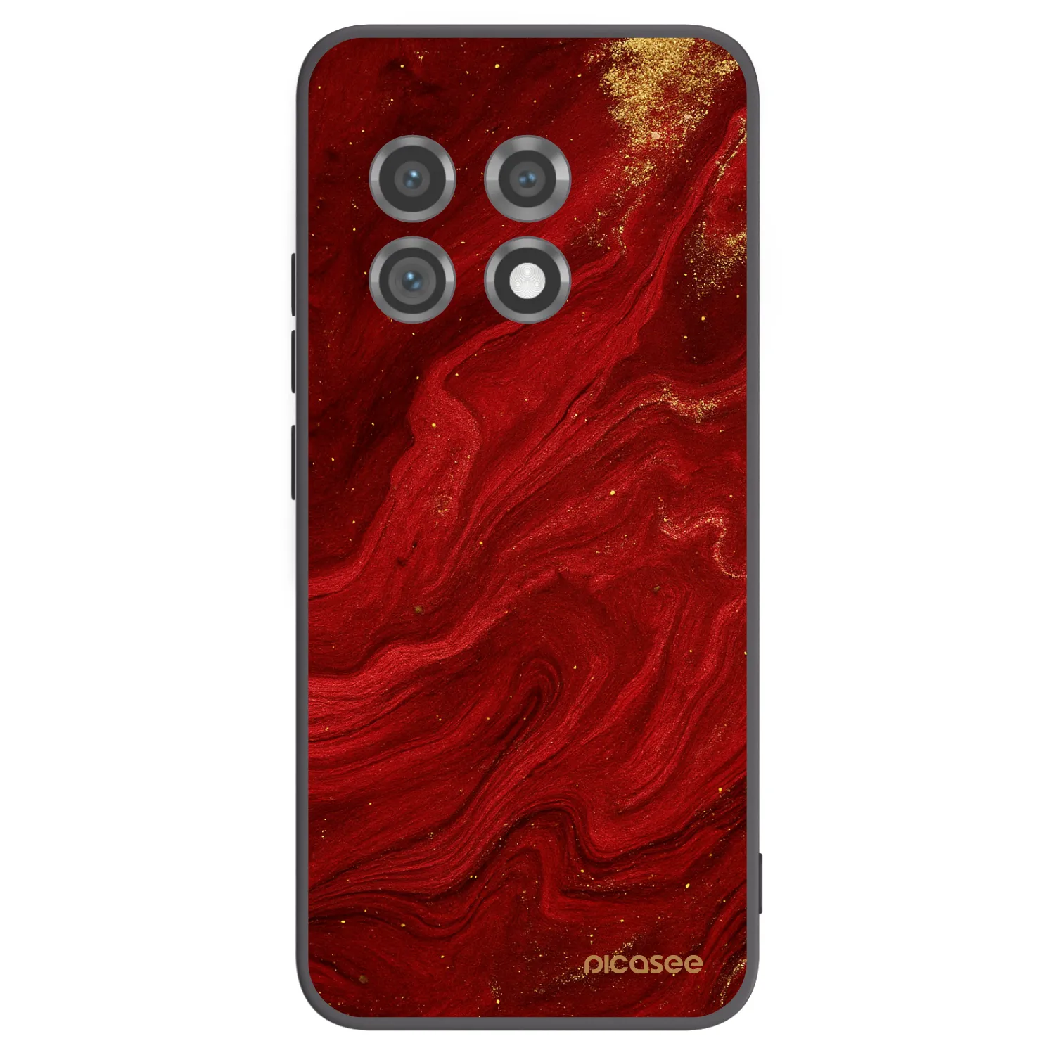 Picasee silikonski črni ovitek za OnePlus 11 5G - Red